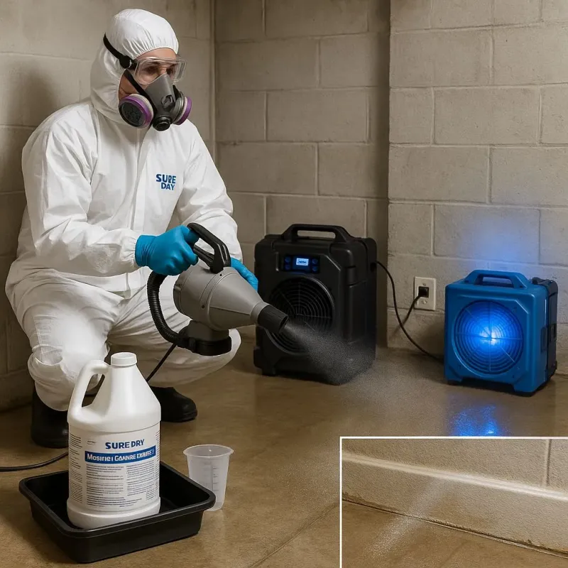 Sanitization and Odor Removal process in Tolland, CT